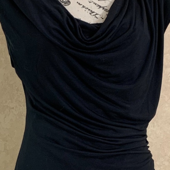 $98🌺Ann Taylor Cowl Neck Side Ruched Sheath Dress - Picture 4 of 10